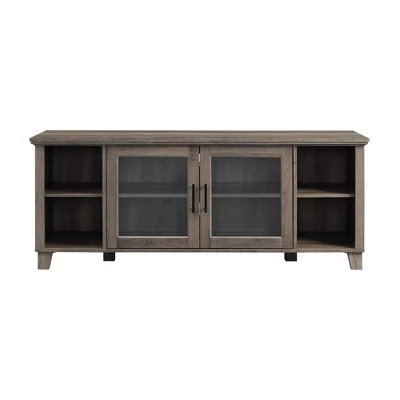 Rustic Transitional 2 Door TV Stand For TVs Up To 65" - Saracina Home - Image 2