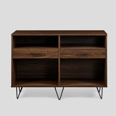 Modern Hairpin Leg Storage Console Table - Saracina Home - Image 2