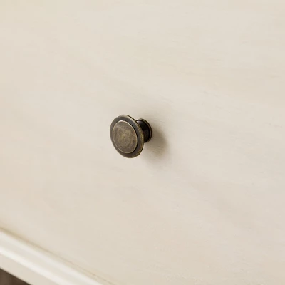 Farmhouse 3 Drawer Wood TV Stand For TVs Up To 65" - Saracina Home - Image 3