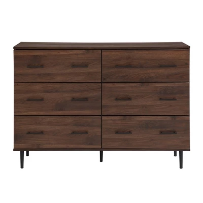 Higgins Modern Horizontal 6 Drawer Dresser - Saracina Home - Image 3