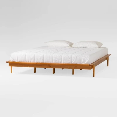 Boho Solid Wood King Platform Bed - Saracina Home - Image 14