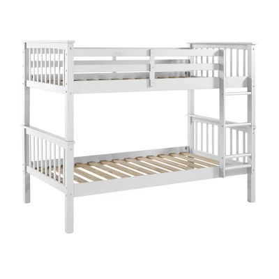 Twin Over Twin Solid Wood Mission Design Bunk Bed - Saracina Home