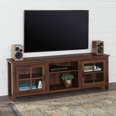 Tasi Glass Door Console TV Stand For TVs Up To 80" - Saracina Home - Image 4