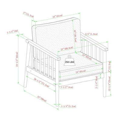 5pc Modern Boho Outdoor Eucalyptus Spindle Chat Set - Saracina Home - Image 5