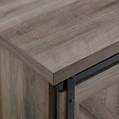 Orson Transitional Sliding X Barn Door Sideboard With 3 Drawers - Saracina Home - Image 5