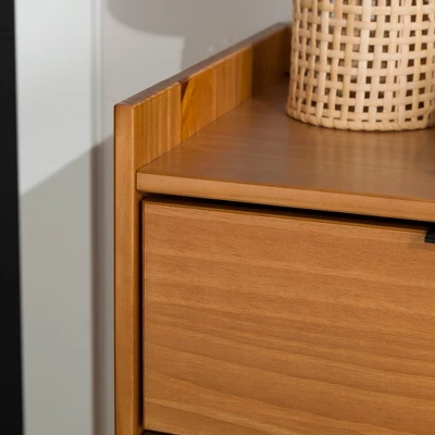 Mid-Century Modern Solid Wood 5 Drawer Chest Of Drawers - Saracina Home - Image 10