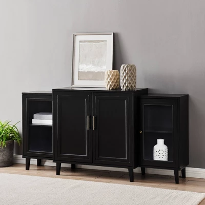 62" 4 Door Tiered Modern Sideboard - Saracina Home - Image 2