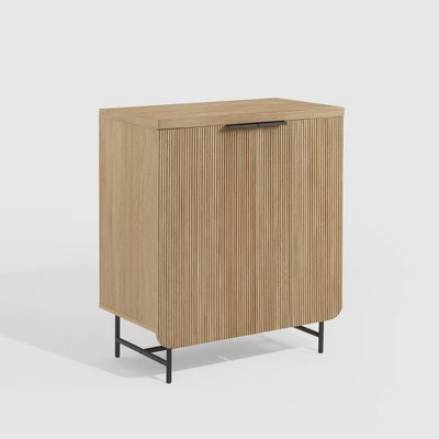 Modern 2 Door Reeded Accent Cabinet - Saracina Home - Image 2