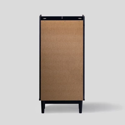 Mid-Century Modern Solid Wood 5 Drawer Chest Of Drawers - Saracina Home - Image 4