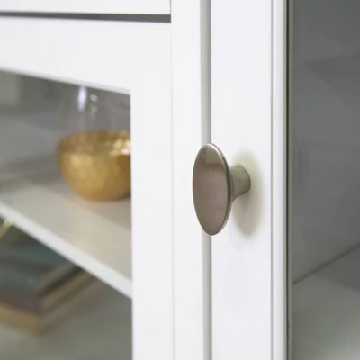 Glass Door Traditional Highboy TV Stand For TVs Up To 58" - Saracina Home - Image 3