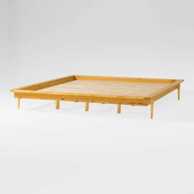 Boho Solid Wood King Platform Bed - Saracina Home - Image 8