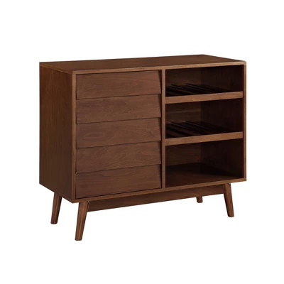 Mid Century Modern Bar Cabinet With Angled Legs - Saracina Home - Image 7