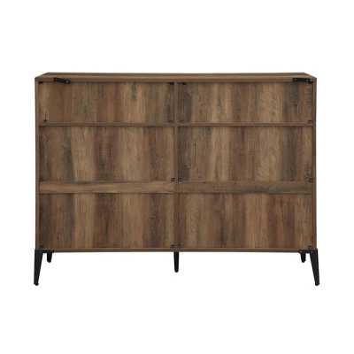 40.25" Grevaldi Urban Industrial Mesh Side Horizontal Bookshelf - Saracina Home - Image 5