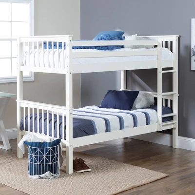 Twin Over Twin Solid Wood Mission Design Bunk Bed - Saracina Home - Image 8