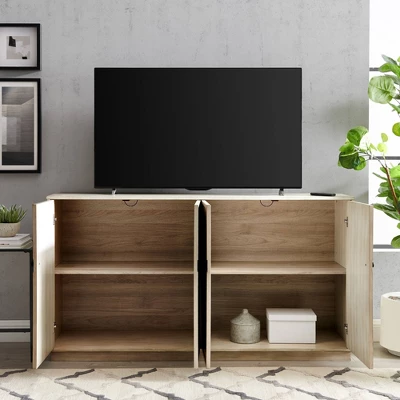 62" Helga Classic 4 Door Sideboard Birch - Saracina Home - Image 2