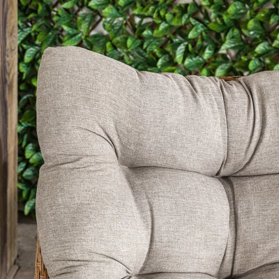 2pk Papasan Scoop Outdoor Patio Chair - Natural - Saracina Home - Image 12