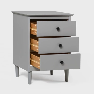 Stiva Classic Mid-Century Modern 3 Drawer Nightstand - Saracina Home - Image 14