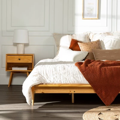 Boho Solid Wood King Platform Bed - Saracina Home - Image 12