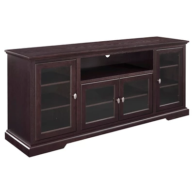 Glass Door Traditional Highboy TV Stand For TVs Up To 80" - Saracina Home - Image 5