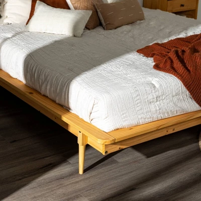 Boho Solid Wood King Platform Bed - Saracina Home - Image 6