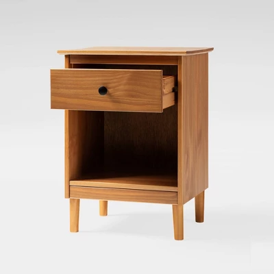 Stiva Classic Mid-Century Modern 1 Drawer Nightstand - Saracina Home - Image 2