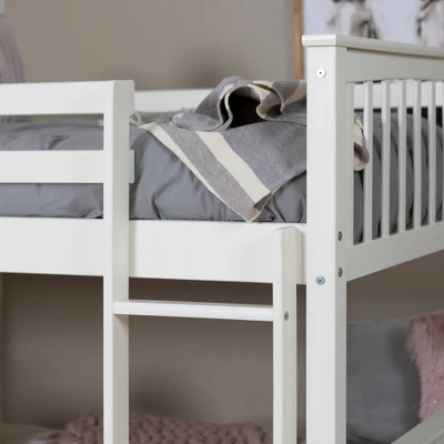 Twin Over Twin Solid Wood Mission Design Bunk Bed - Saracina Home - Image 4