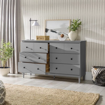 Stiva Classic Mid-Century Modern Horizontal 6 Drawer Dresser - Saracina Home - Image 6