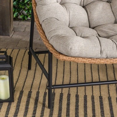 2pk Papasan Scoop Outdoor Patio Chair - Natural - Saracina Home - Image 10